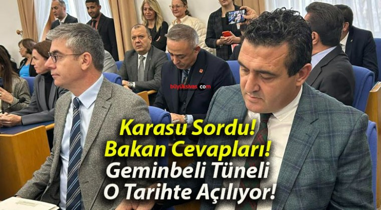 Karasu Sordu! Bakan Cevapları! Geminbeli Tüneli O Tarihte Açılıyor!