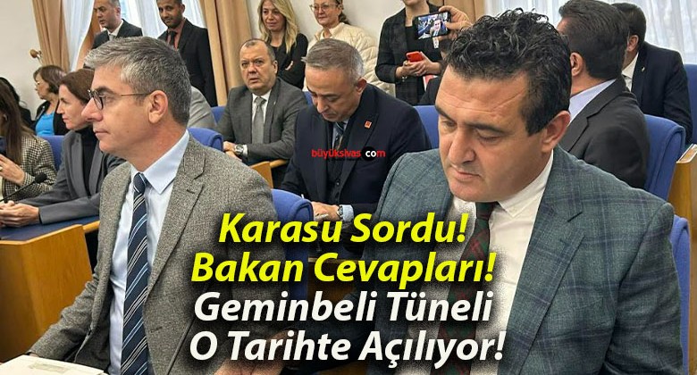 Karasu Sordu! Bakan Cevapları! Geminbeli Tüneli O Tarihte Açılıyor!