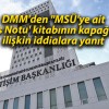 DMM’den “MSÜ’ye ait ‘Ders Notu’ kitabının kapağına” ilişkin iddialara yanıt