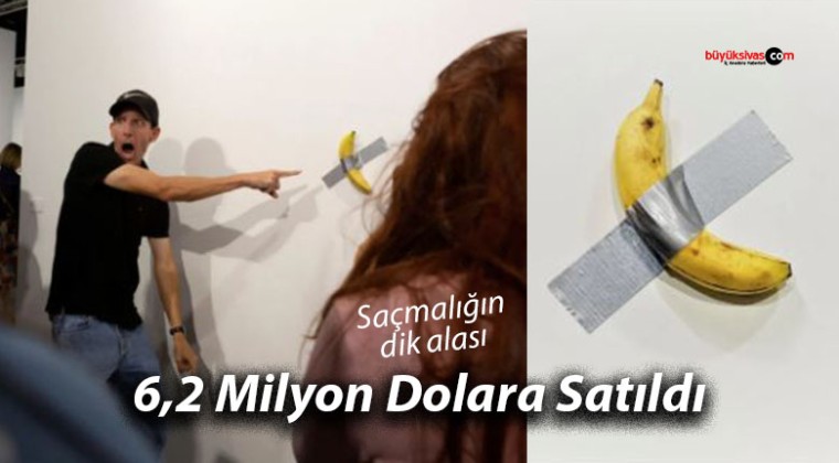 Duvara Bantlanmış Muz 6,2 Milyon Dolara Satıldı