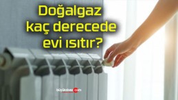 Doğalgaz kaç derecede evi ısıtır?