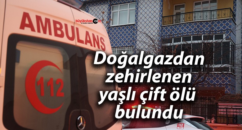 Doğalgazdan zehirlenen yaşlı çift ölü bulundu