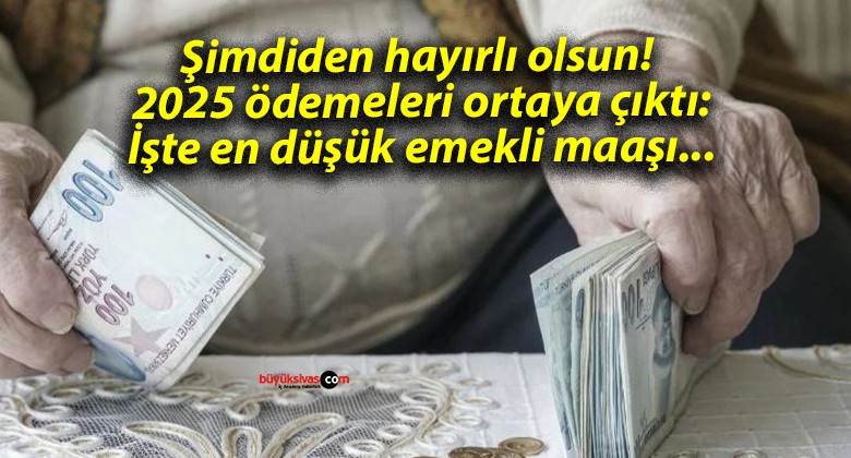 Şimdiden hayırlı olsun! 2025 ödemeleri ortaya çıktı: İşte en düşük emekli maaşı…