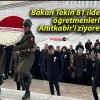 Bakan Tekin 81 ilden gelen öğretmenlerle Anıtkabir’i ziyaret etti!