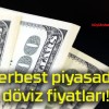 Serbest piyasada döviz fiyatları!