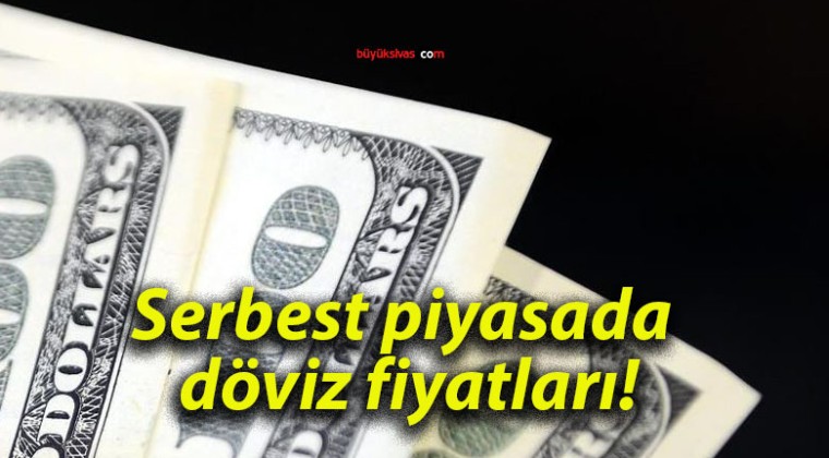 Serbest piyasada döviz fiyatları!