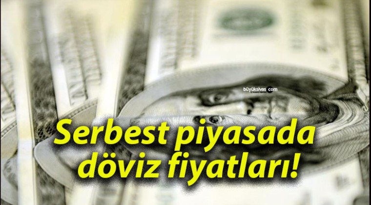 Serbest piyasada döviz fiyatları!