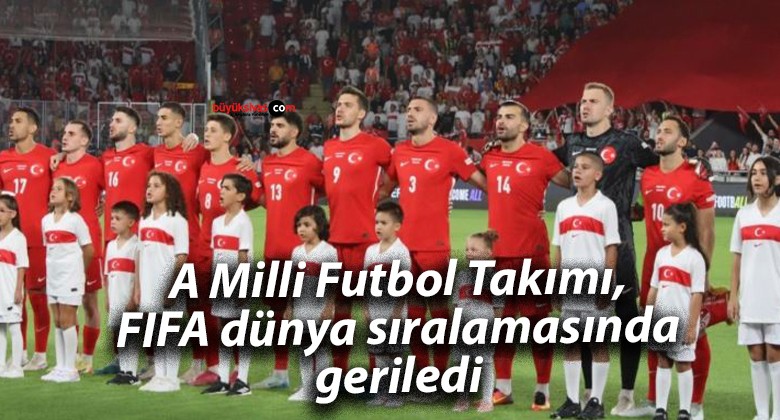 A Milli Futbol Takımı, FIFA dünya sıralamasında geriledi