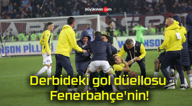 Derbideki gol düellosu Fenerbahçe’nin!