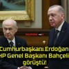 Cumhurbaşkanı Erdoğan MHP Genel Başkanı Bahçeli ile görüştü!