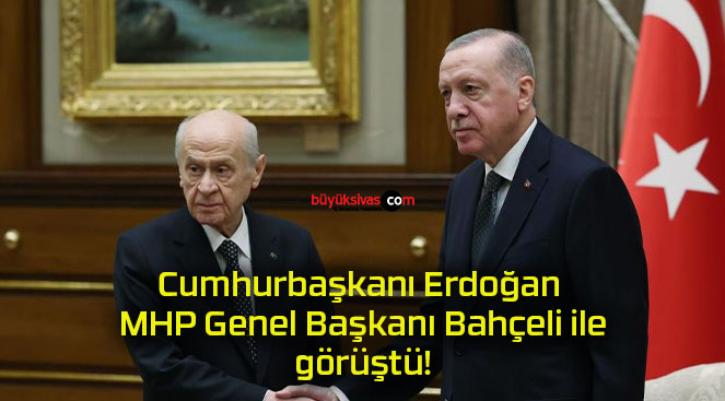 Cumhurbaşkanı Erdoğan MHP Genel Başkanı Bahçeli ile görüştü!