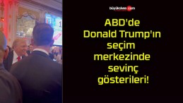 ABD’de Donald Trump’ın seçim merkezinde sevinç gösterileri!