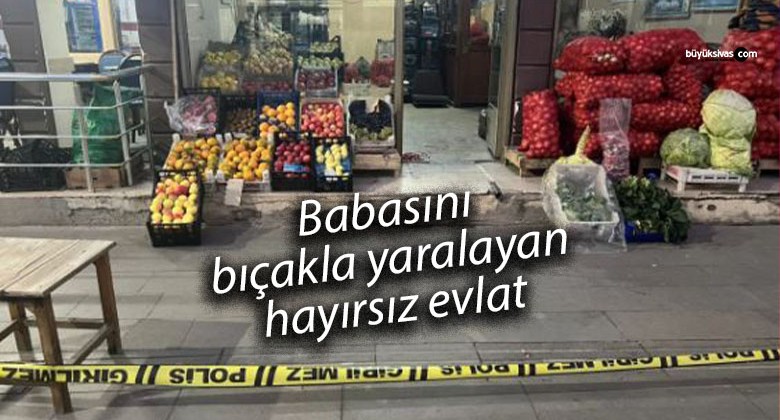 Bir kişi tartıştığı babasını bıçakla yaraladı