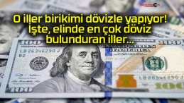 O iller birikimi dövizle yapıyor! İşte, elinde en çok döviz bulunduran iller…