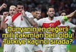 Dünyanın en değerli milli takımları belli oldu! Türkiye kaçıncı sırada?