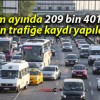 Ekim ayında 209 bin 401 taşıtın trafiğe kaydı yapıldı!