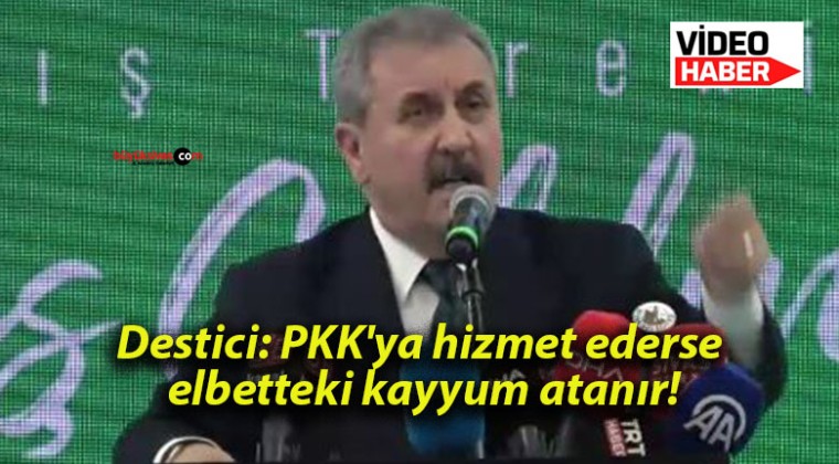 Destici: PKK’ya hizmet ederse elbetteki kayyum atanır!