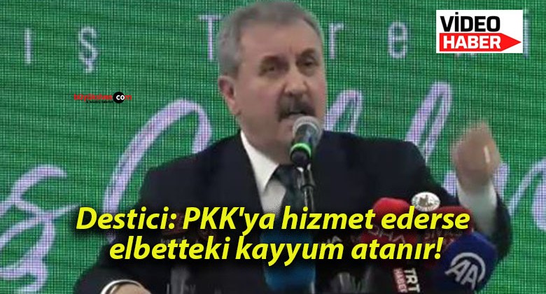 Destici: PKK’ya hizmet ederse elbetteki kayyum atanır!