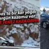 Sivas’ta Kar Yağışı Kazalara Neden Oldu