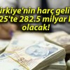 Türkiye’nin harç geliri 2025’te 282.5 milyar lira olacak!