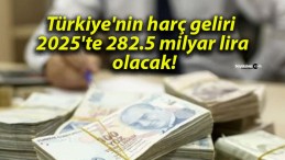 Türkiye’nin harç geliri 2025’te 282.5 milyar lira olacak!