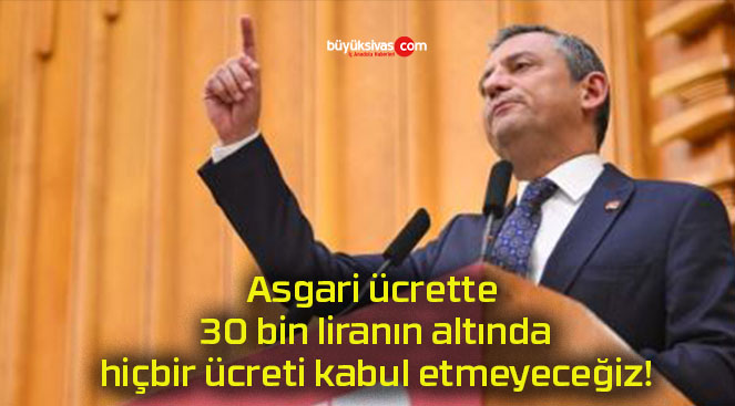 Asgari ücrette 30 bin liranın altında hiçbir ücreti kabul etmeyeceğiz!