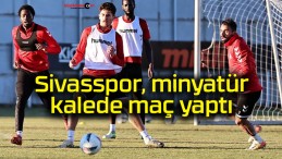 Sivasspor, minyatür kalede maç yaptı