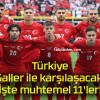 Türkiye Galler ile karşılaşacak! İşte muhtemel 11’ler!