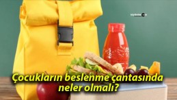 Çocukların beslenme çantasında neler olmalı?