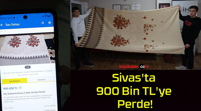 Sivas’ta 900 Bin TL’ye Perde!