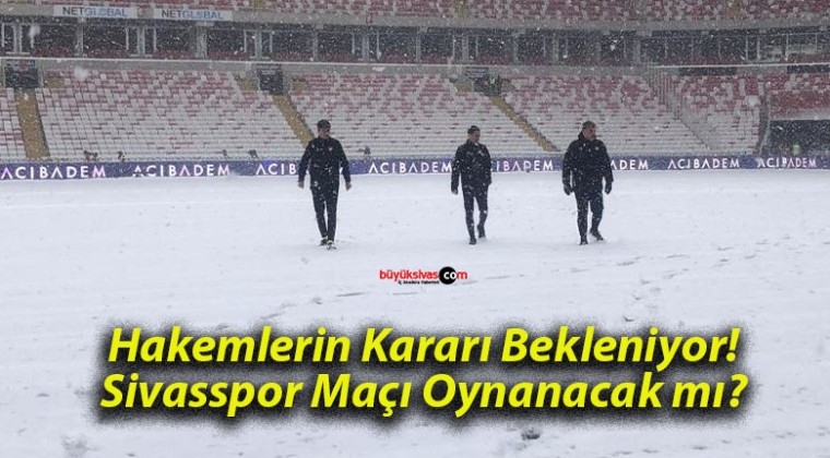 Sivasspor – Kasımpaşa maçının hakemi Burak Pakkan stadyum zeminini inceledi!