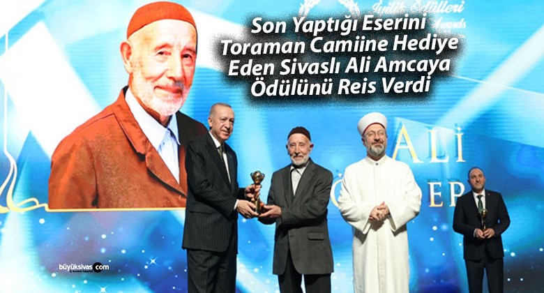 Sivaslı 91 Yaşındaki Hayırsever Ali Önder Ödülünü Başkan Erdoğan’dan Aldı