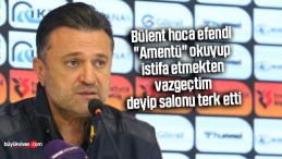 Bülent Uygun, “İstifa etmekten vazgeçtim” dedi, amentü okuyup salonu terk etti