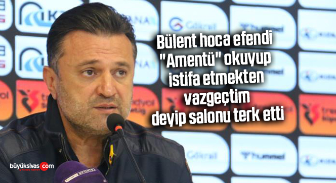 Bülent Uygun, “İstifa etmekten vazgeçtim” dedi, amentü okuyup salonu terk etti