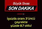 İşsizlik oranı 3’üncü çeyrekte yüzde 8.7 oldu!