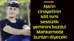 Narin cinayetinin kilit ismi sessizlik yeminini bozdu! Mahkemede bunları diyecek!