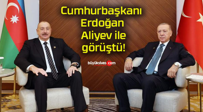 Cumhurbaşkanı Erdoğan Aliyev ile görüştü!