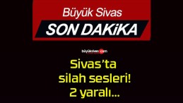 Sivas’ta silah sesleri! 2 yaralı…