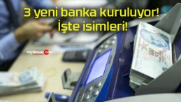 3 yeni banka kuruluyor! İşte isimleri!