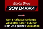 Son 1 haftada hakkında yakalama kararı bulunan 4 bin 244 şüpheli yakalandı!