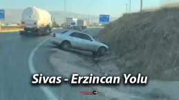 Sivas-Erzincan Karayolunda Trafik Kazası: Araç Şarampole Yuvarlandı