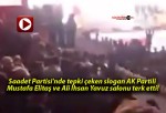 Saadet Partisi’nde tepki çeken slogan AK Partili Mustafa Elitaş ve Ali İhsan Yavuz salonu terk etti!