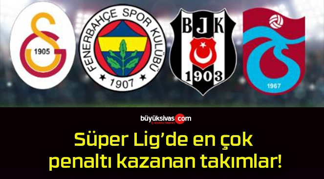 Süper Lig’de en çok penaltı kazanan takımlar!