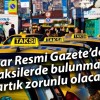 Karar Resmi Gazete’de… Taksilerde bulunması artık zorunlu olacak