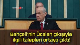 Bahçeli’nin Öcalan çıkışıyla ilgili talepleri ortaya çıktı!