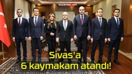 Sivas’a 6 kaymakam atandı!