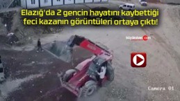 Elazığ’da 2 gencin hayatını kaybettiği feci kazanın görüntüleri ortaya çıktı!