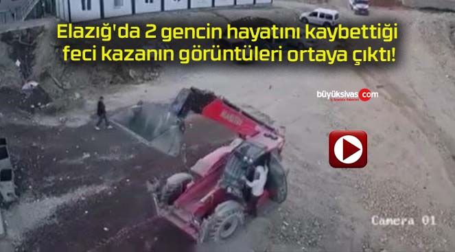 Elazığ’da 2 gencin hayatını kaybettiği feci kazanın görüntüleri ortaya çıktı!