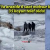 Sivas’ta arazide 6 saat mahsur kaldılar 35 koyun telef oldu!