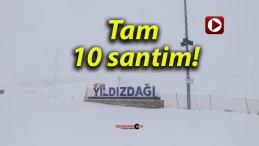 Yıldız Dağı Kayak Merkezi’nde kar kalınlığı 10 santimetreye ulaştı!